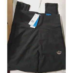 Adidas Original Tight Fit High Rise Standard Length Gray Melanga Leggings Size L